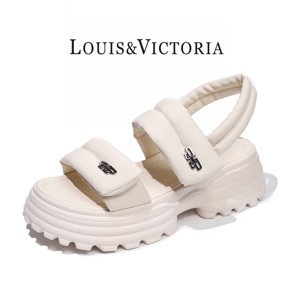 Jual Louis Victoria Sandal Wedges Wanita Pesta Jalan Santai Sandal