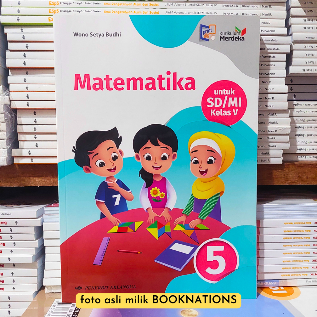 Jual Buku MATEMATIKA KELAS 4 5 6 SD MI ERLANGGA Kurikulum Merdeka