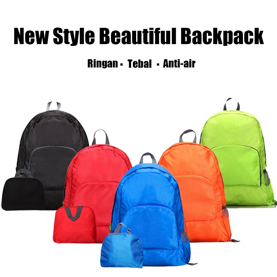 Jual Tas Ransel Punggung Travel Foldable Backpack Travel Bag Tas