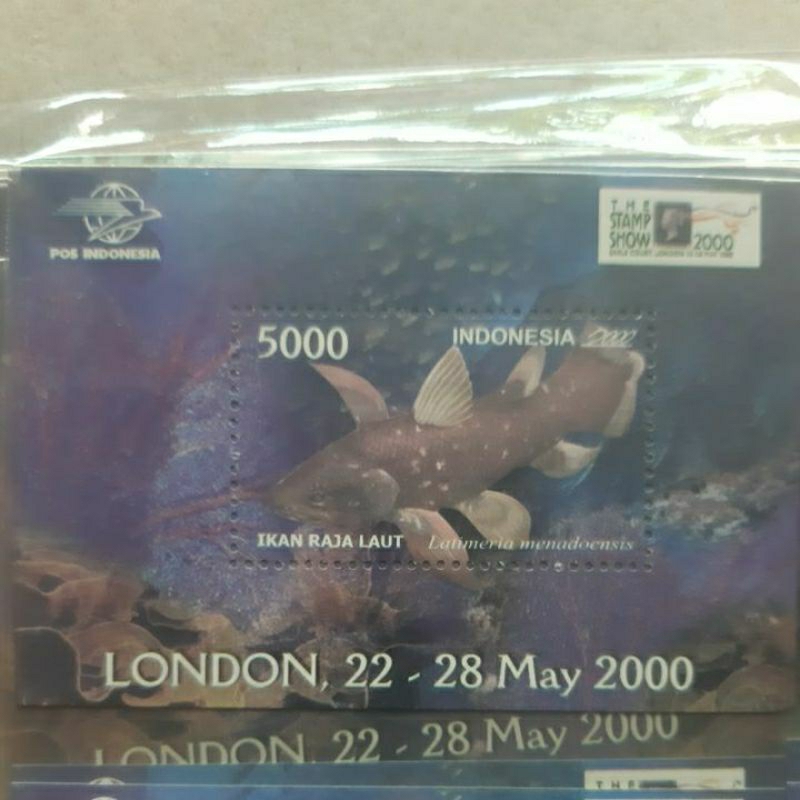 Jual Perangko Ikan Raja Laut London Stamp Show Sheet Prangko