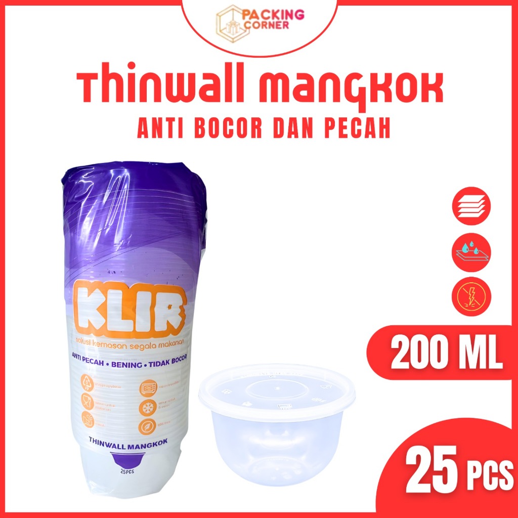 Jual Thinwall Mangkok Cup Pudding Puding Plastik Bulat Take Away Bowl