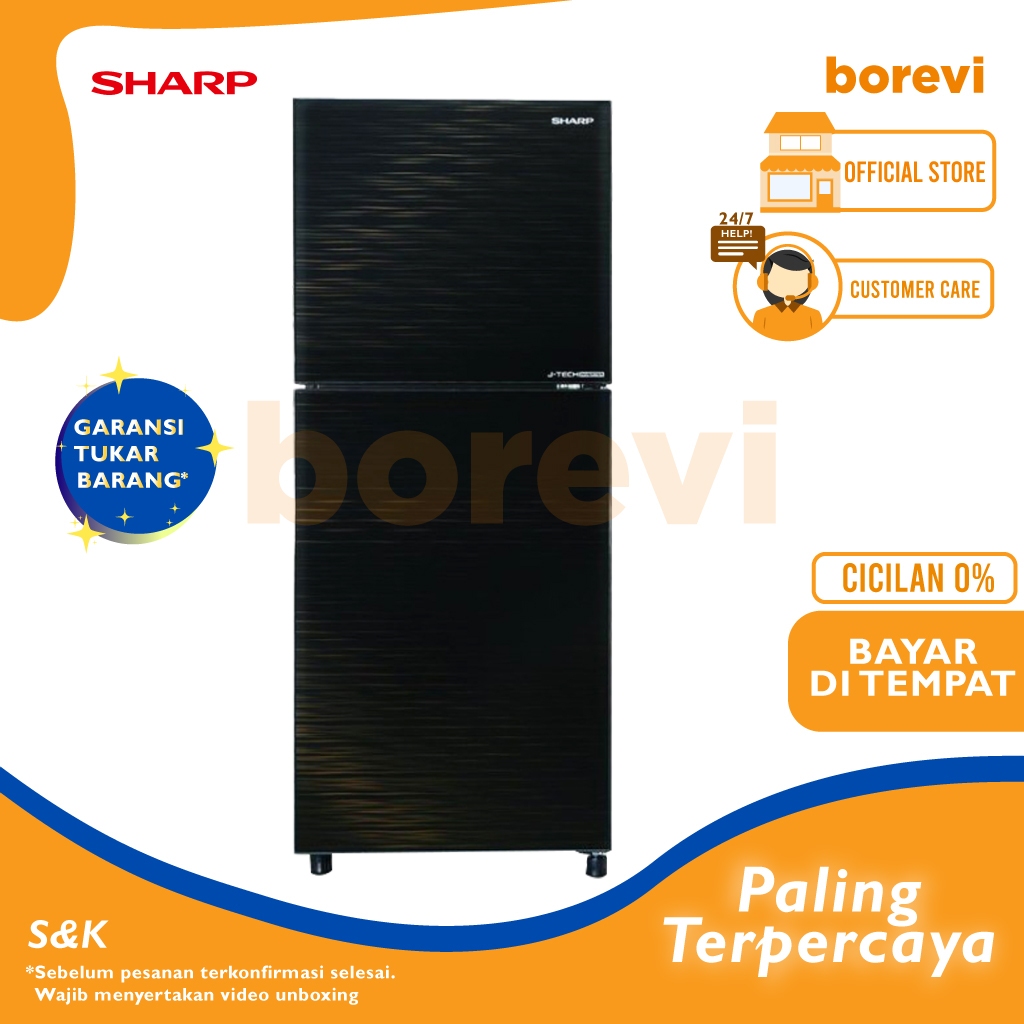 Jual Sharp Sj 246xi Mk Kulkas 2 Pintu J Tech Inverter 205 L