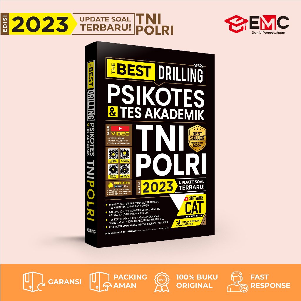 Jual Buku Tni Polri 2023 The Best Drilling Psikotes Tes Akademik Tni