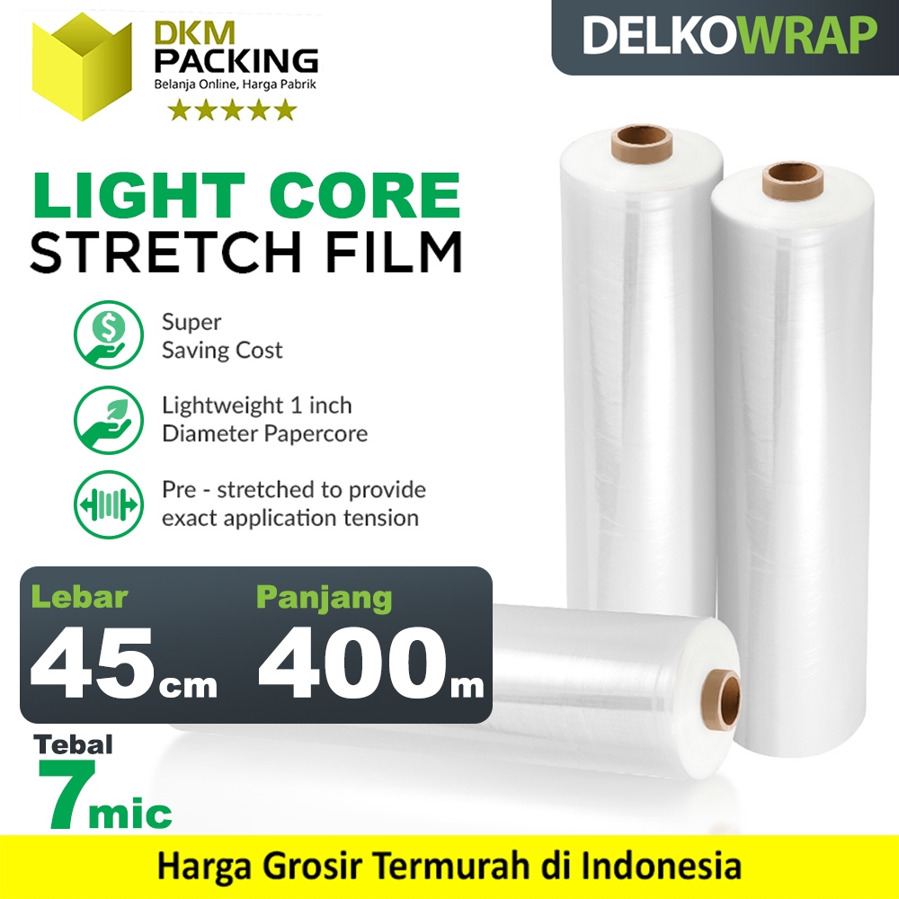 Jual Plastik Wraping Stretch Film Cm Bening Delkowrap Tebal Clear