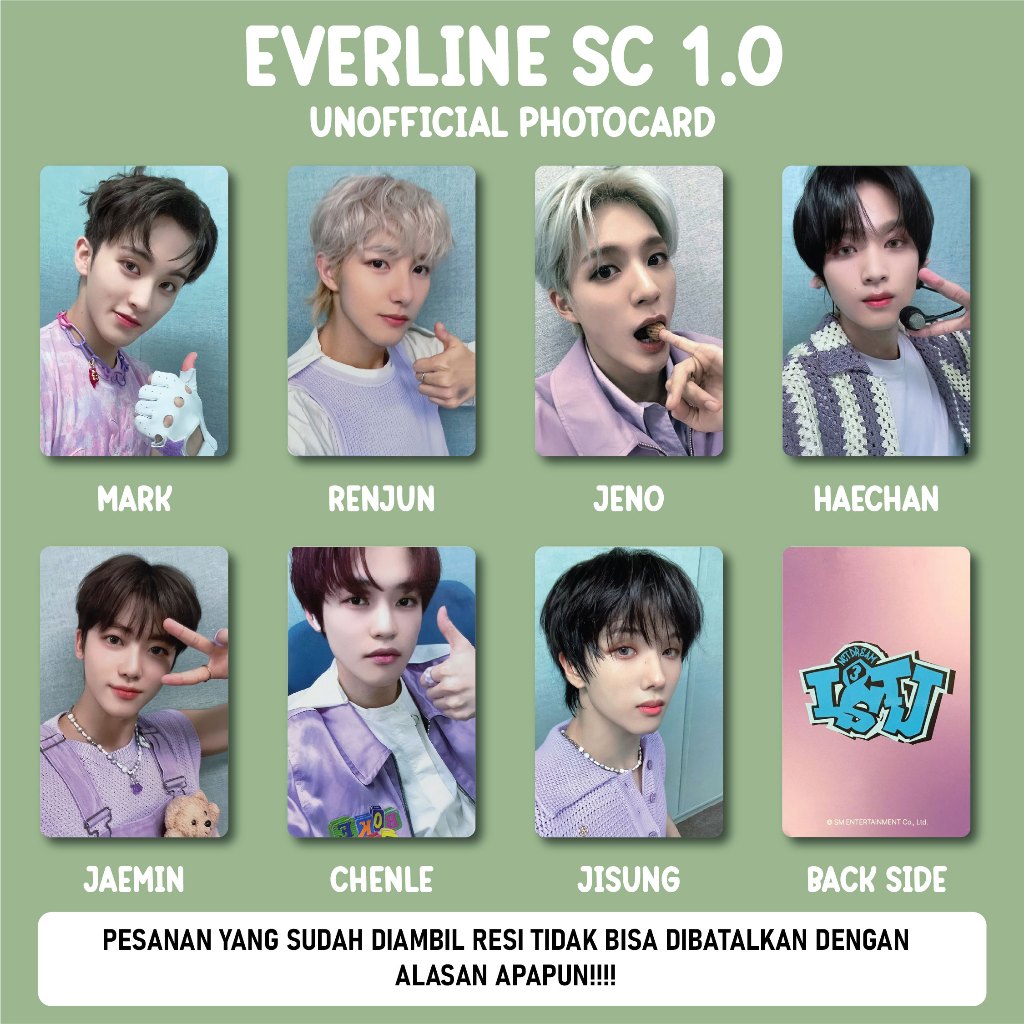 Jual Unofficial Pc Nct Dream Istj Everline Ktown Sw Shopee Indonesia