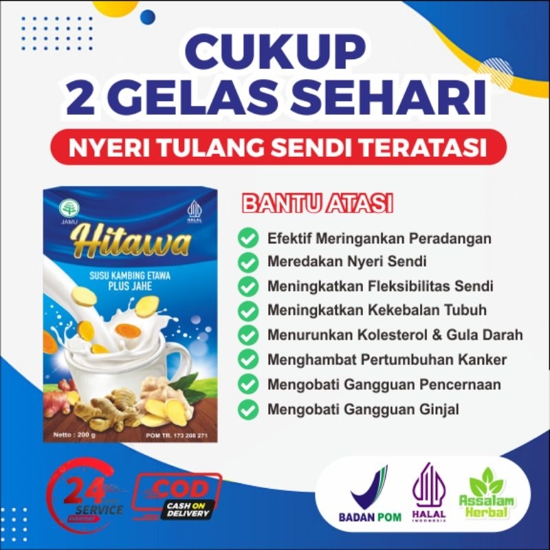 Jual HITAWA Susu Kambing Etawa Plus Herbal Jahe Kunyit Temulawak