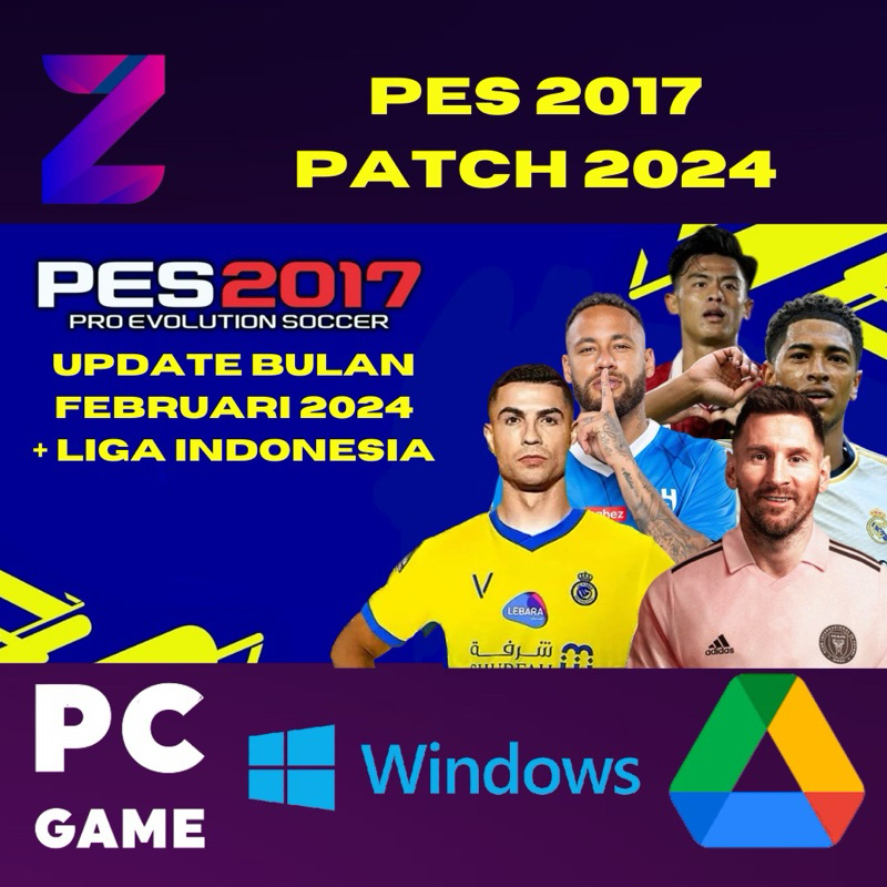 Jual Pro Evolution Soccer 2017 Update Patch 2024 Liga BRI Indonesia