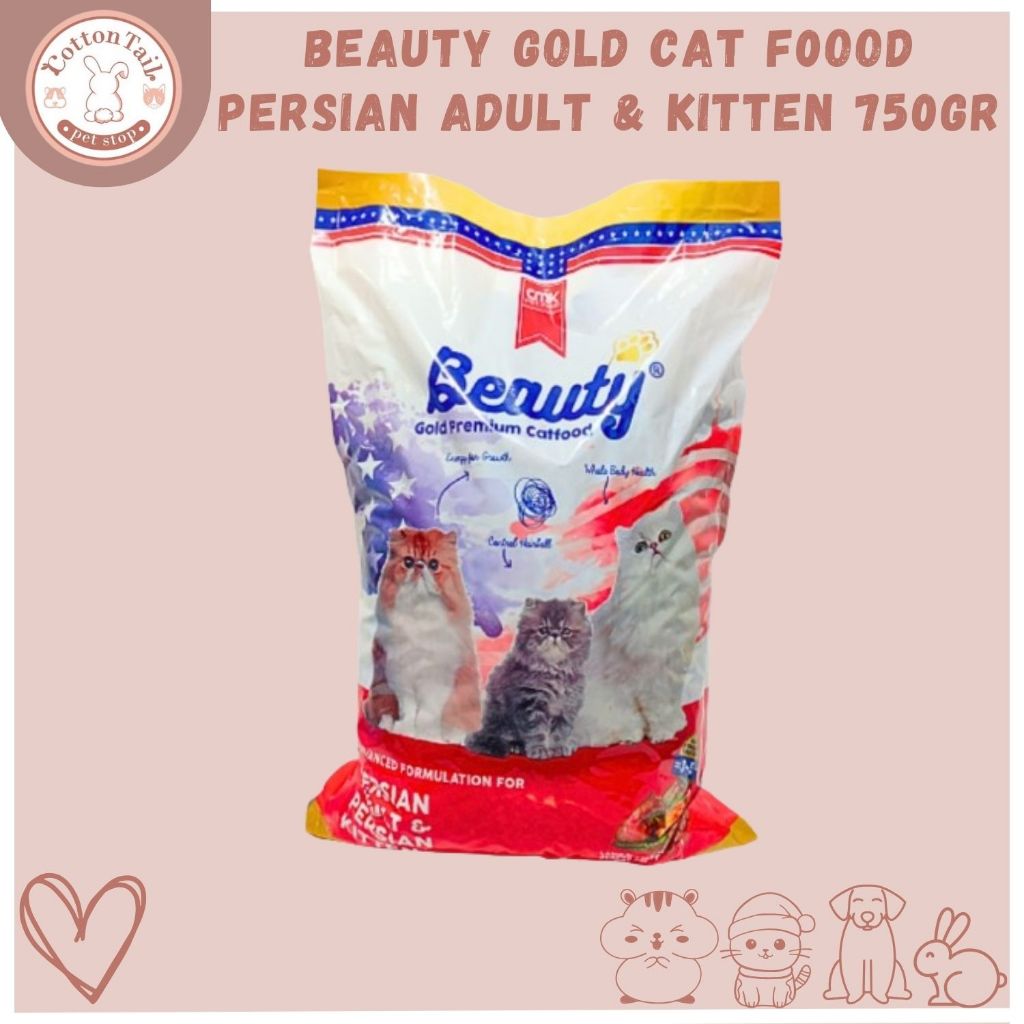 Jual BEAUTY GOLD 750gr Makanan Kucing Premium For PERSIAN Adult