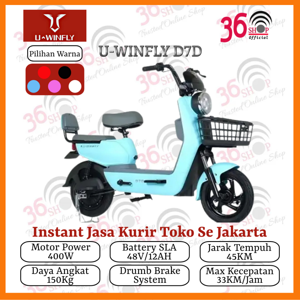 Jual Sepeda Listrik Uwinfly D7D 400W Garansi Resmi Shopee Indonesia