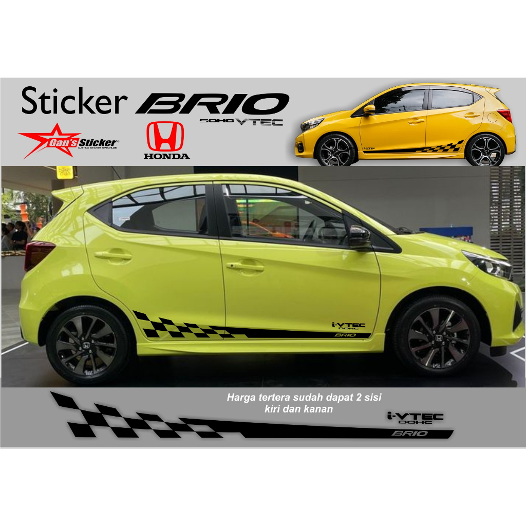 Jual Sticker Honda Brio Sticker All New Brio