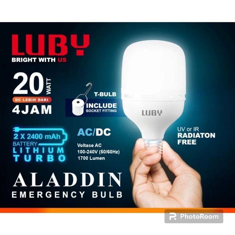 Jual Lampu Cas Emergency Luby Aladdin Ll Lmapu Led Luby Magic Aladdin