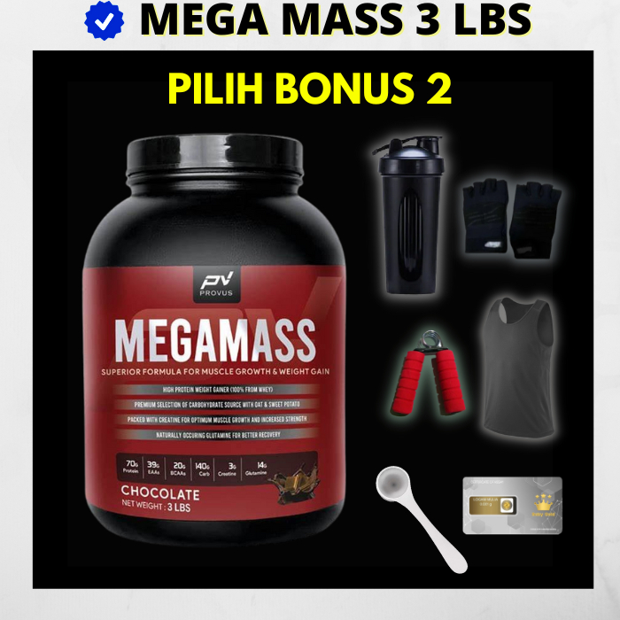 Jual Provus Mega Mass Lbs Susu Gainer Penambah Berat Badan Megamass