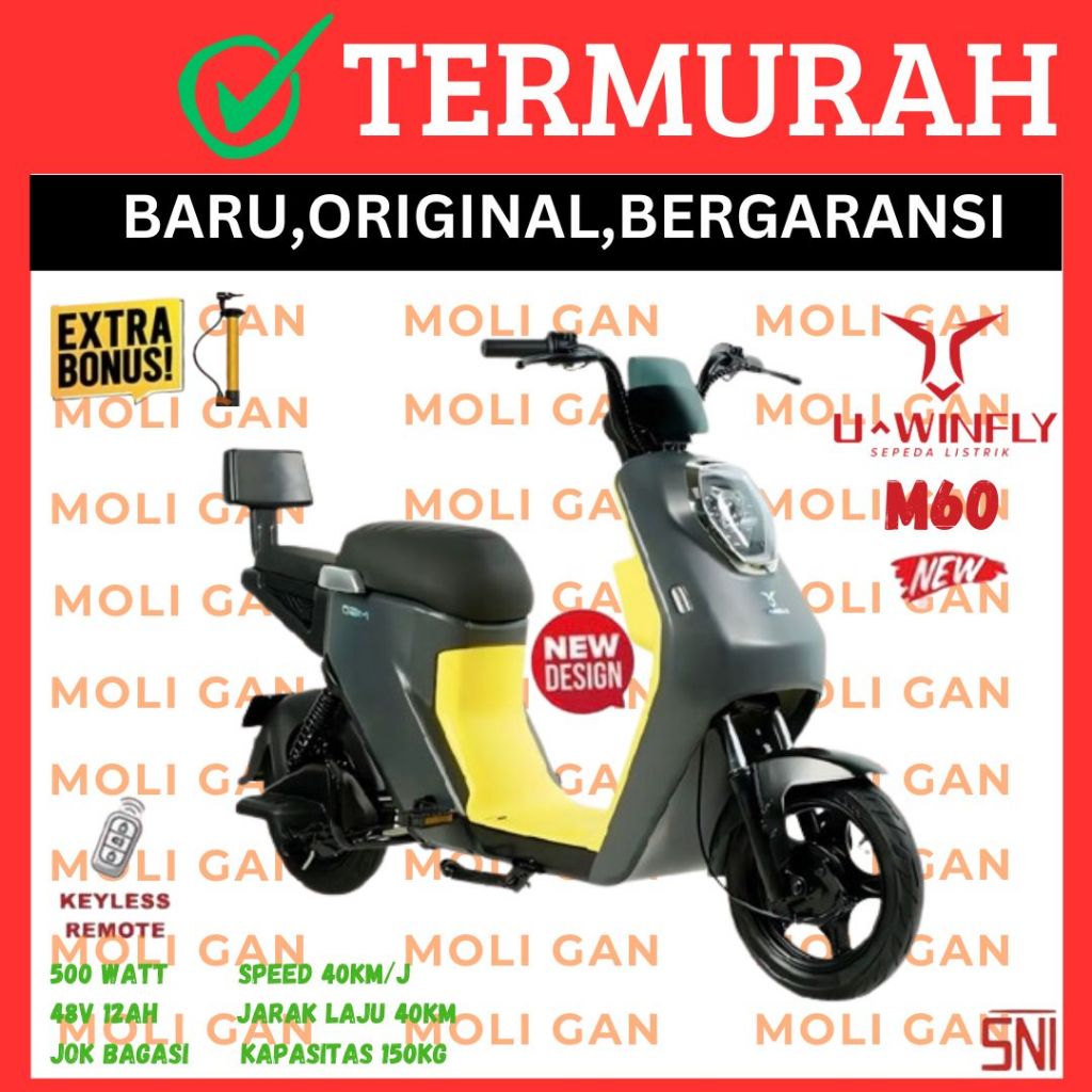 Jual New Series Sepeda Listrik Uwinfly M D Garansi Resmi