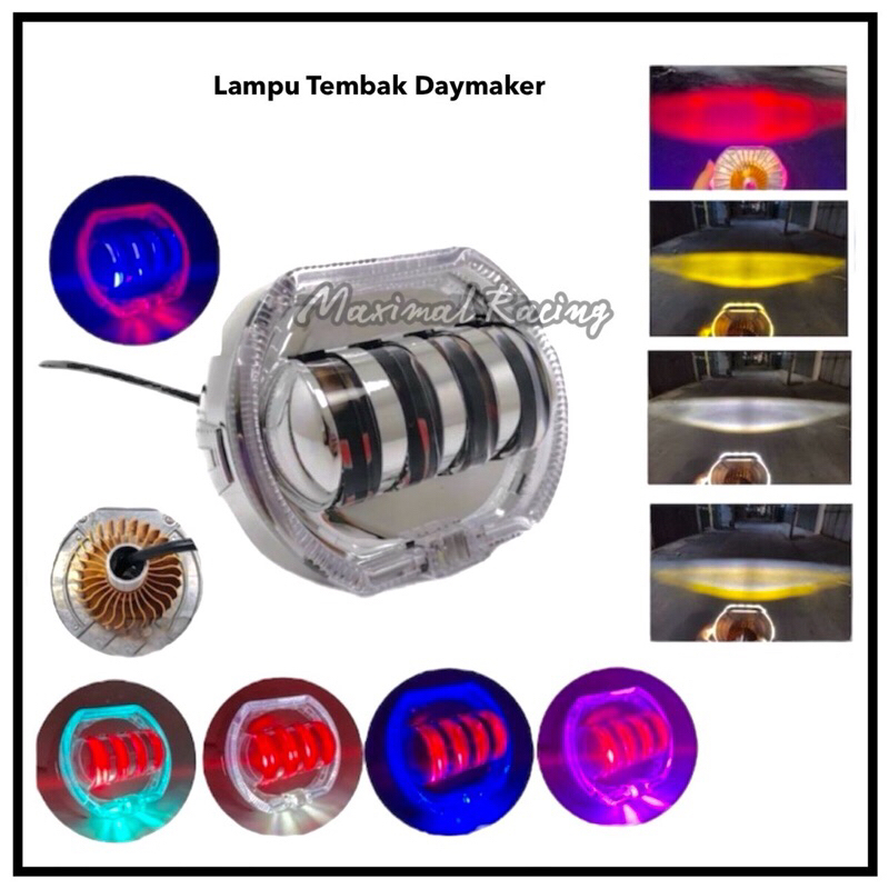 Jual Lampu Utama Led Projie Crystal 4 5 Inchi Daymaker 4 Mata 8D Lensa