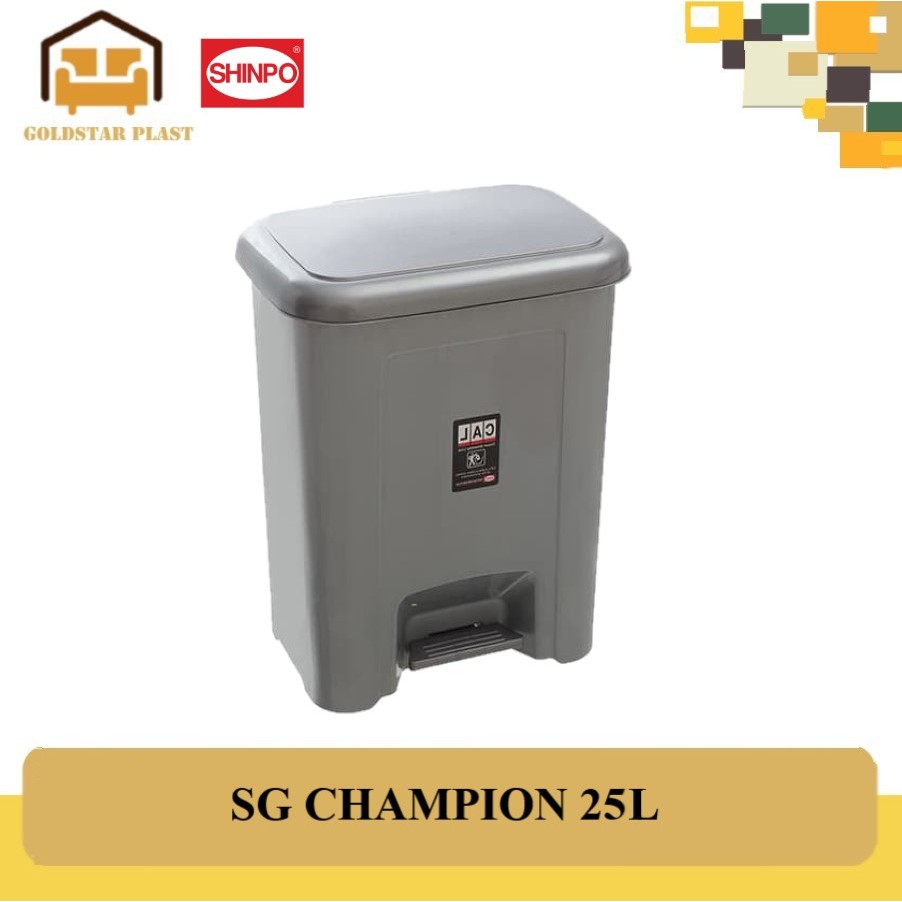 Jual Shinpo Tempat Sampah Tong Sampah Injak Bak Sampah Sg Champion Sip