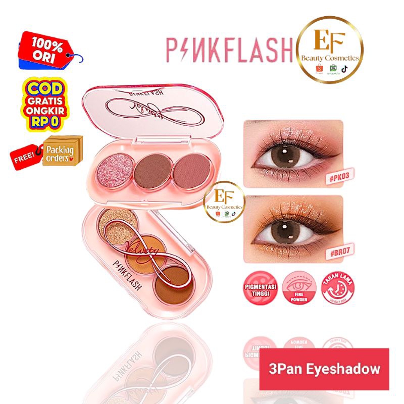 Jual PINKFLASH Pink Game Eyeshadow Palette 3 Pan Eyeshadow Shopee