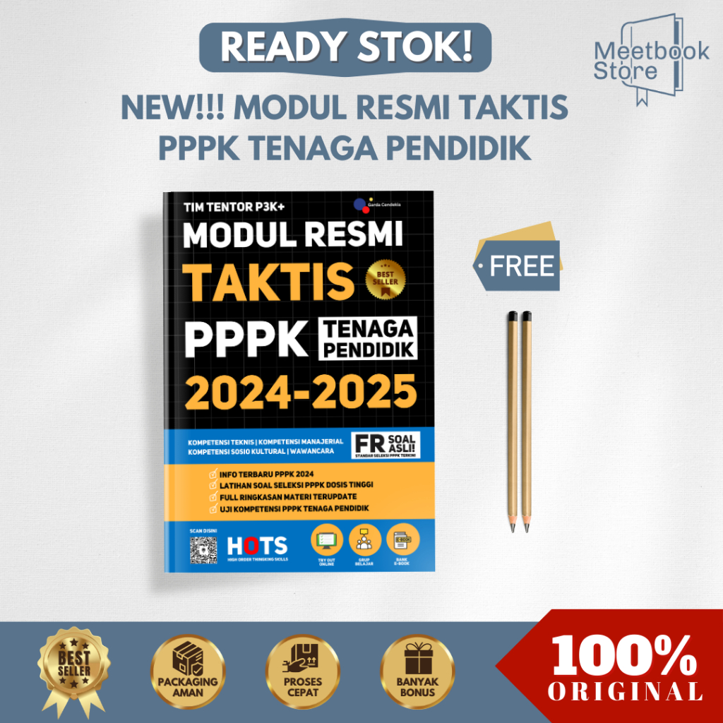 Jual BUKU PPPK 2024 MODUL RESMI TAKTIS PPPK TENAGA PENDIDIK 2024 FR