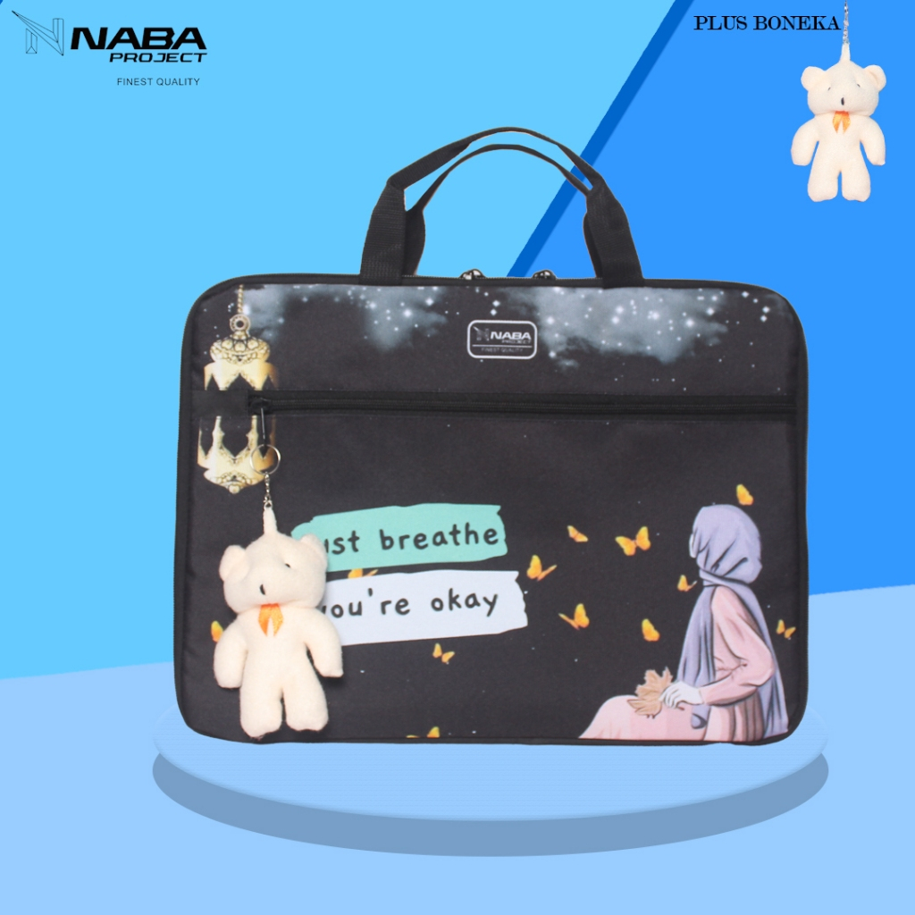 Jual Naba Project Tas Laptop Wanita Sleeve Softcase Sarung Laptop