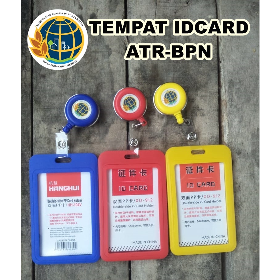 Jual Yoyo Dan Tempat Idcard Pegawai Pertanahan Atr Bpn Logo Timbul