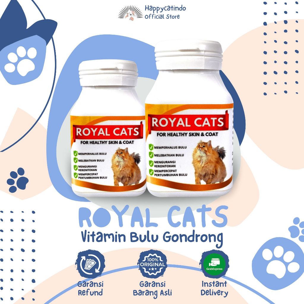 Jual VITAMIN BULU KUCING ROYAL CATS BULU KUCING LEBAT PANJANG HALUS