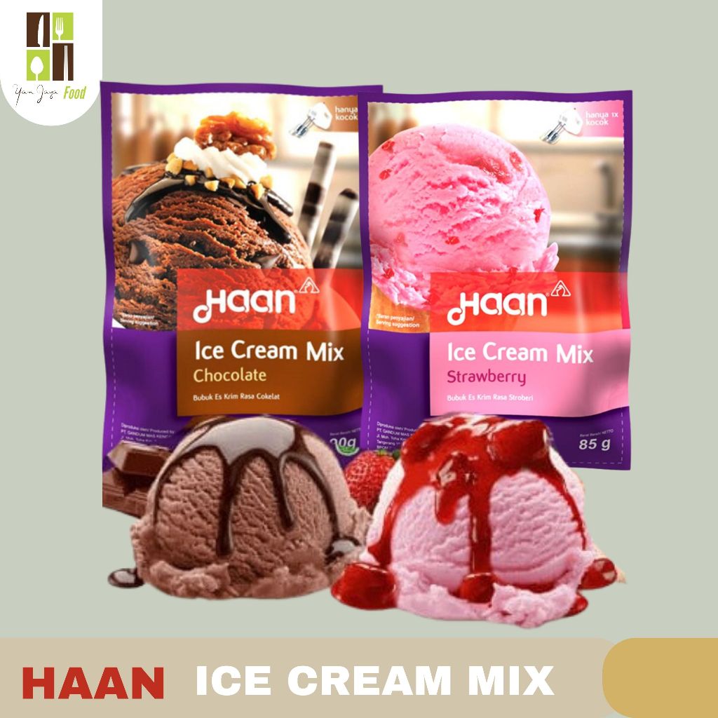 Jual Haan Ice Cream Mix Bubuk Es Krim Instan Strawberry Chocolate