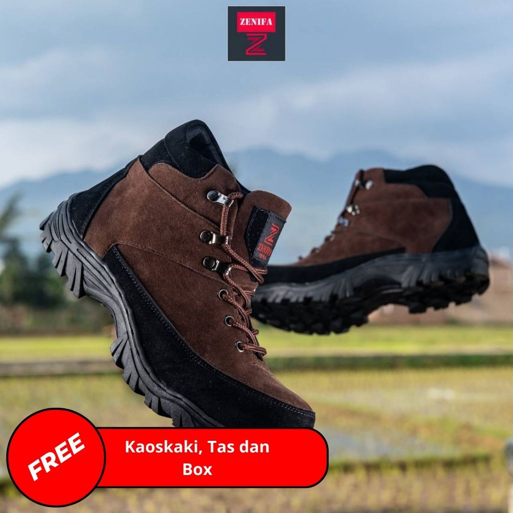 Jual Zenifa Colorado Tactical Sepatu Safety Boots Pria Ujung Besi Kerja