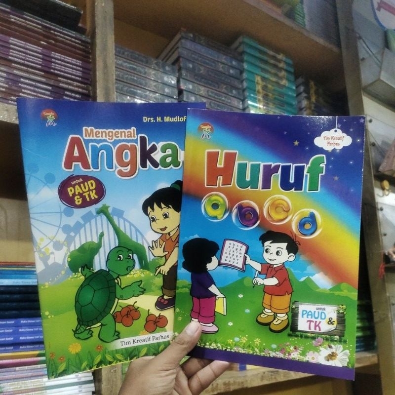 Jual Buku Mengenal Angka Huruf Untuk Paud Tk Ukuran Besar Farhas