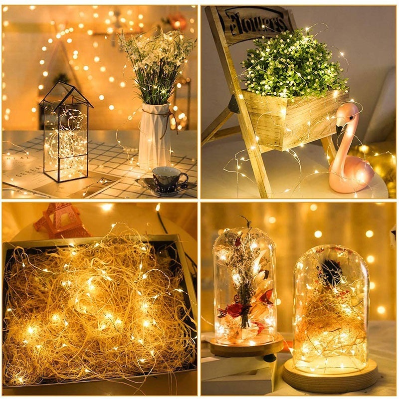 Jual Lampu Tumblr Kawat Mini Lampu Hias Dekorasi Gift Box Bucket Bunga