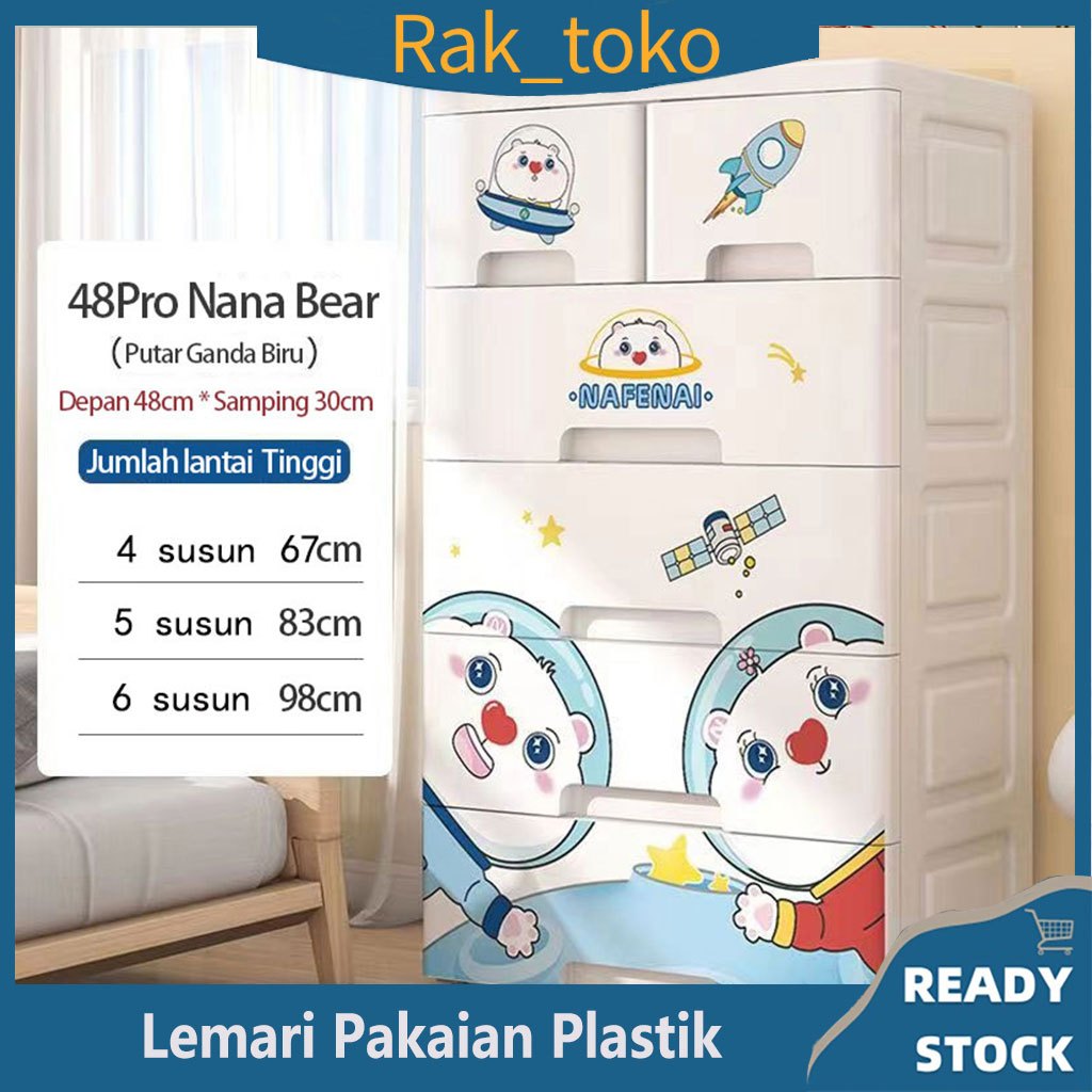 Jual Lemari Pakaian Plastik Cm Baby Loker Plastik Lemari Kartun