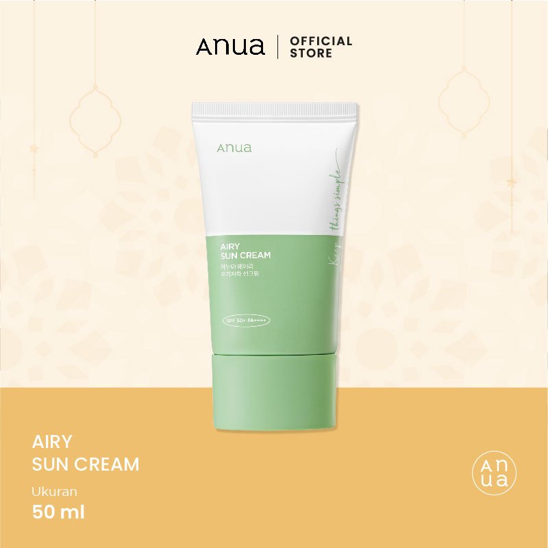 Jual ANUA Airy Sun Cream Sunscreen 50ml Shopee Indonesia