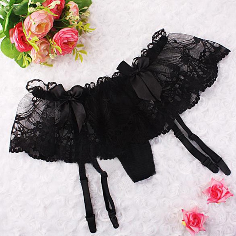 Jual La Panties Lingerie Set Bra Dan G String Transparant Pita Bunga