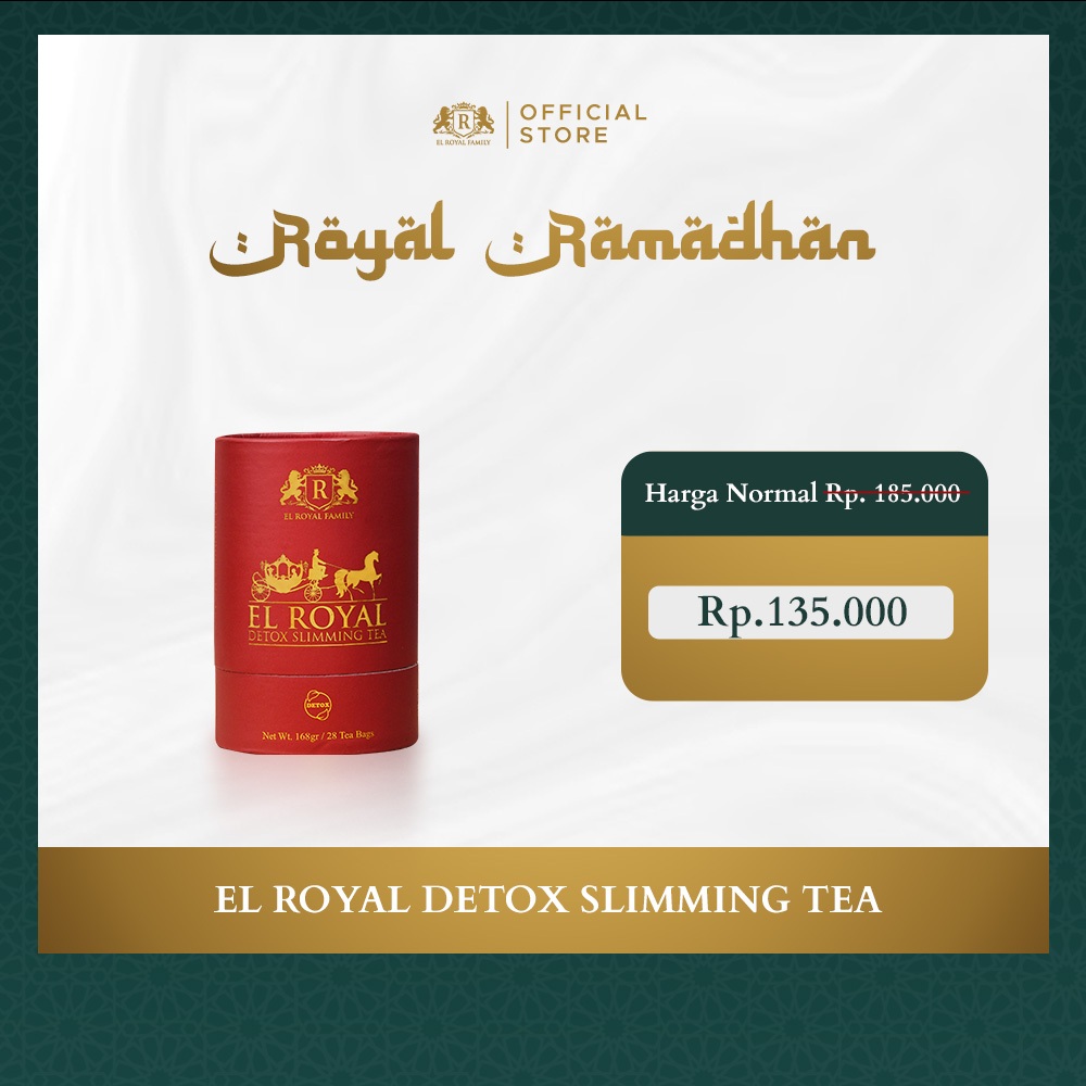 Jual El Royal Detox Slimming Tea Teh Detox 1 Pcs 5X Lebih Cepat