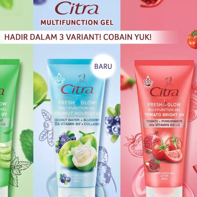 Jual Citra Fresh Glow Multifunction Gel UV 180 Ml Coconut Nourish