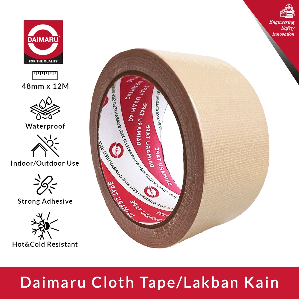 Jual Daimaru Cloth Tape Lakban Kain Warna Cream Mm X Meter