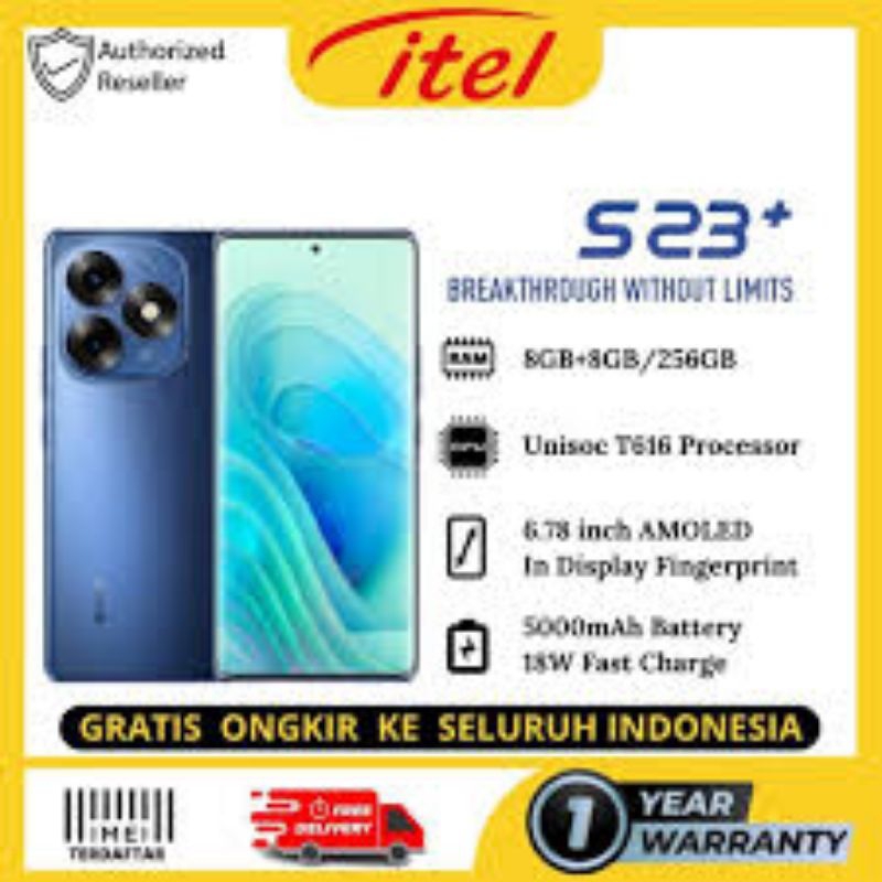 Jual ITel S23 Plus 8 256 Garansi Resmi ITel Indo Shopee Indonesia