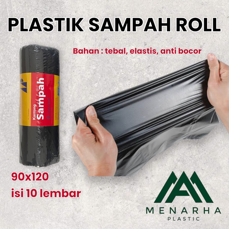 Jual Plastik Sampah Roll Hitam Tebal Merek Tulip Ukuran X Cm