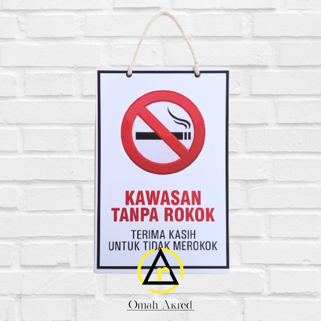 Jual Hard Poster Kawasan Tanpa Rokok No Smoking Area KTR Shopee