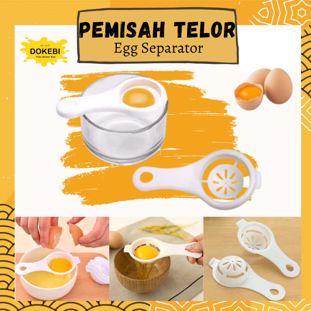 Jual Pemisah Kuning Telur Separator Alat Makan Saringan Dapur Penyaring