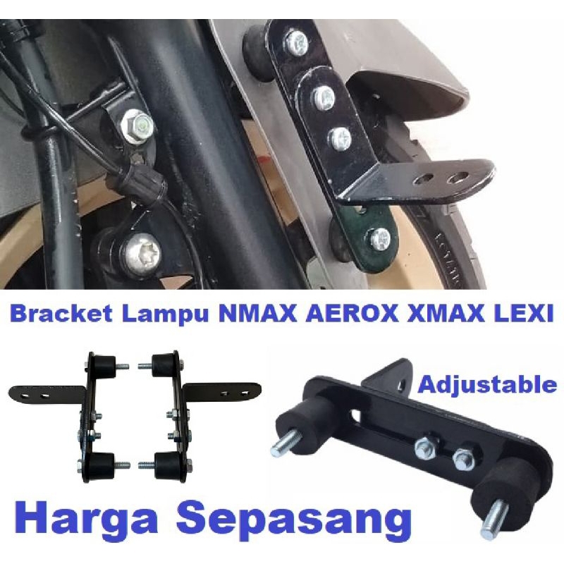 Jual Bracket Lampu Tembak Sorot Breket Dudukan LED Braket Spakbor Motor