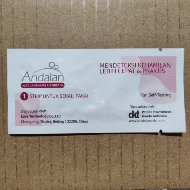 Jual Tespek Testpack Andalan Strip Alat Uji Kehamilan Mandiri Test Pack