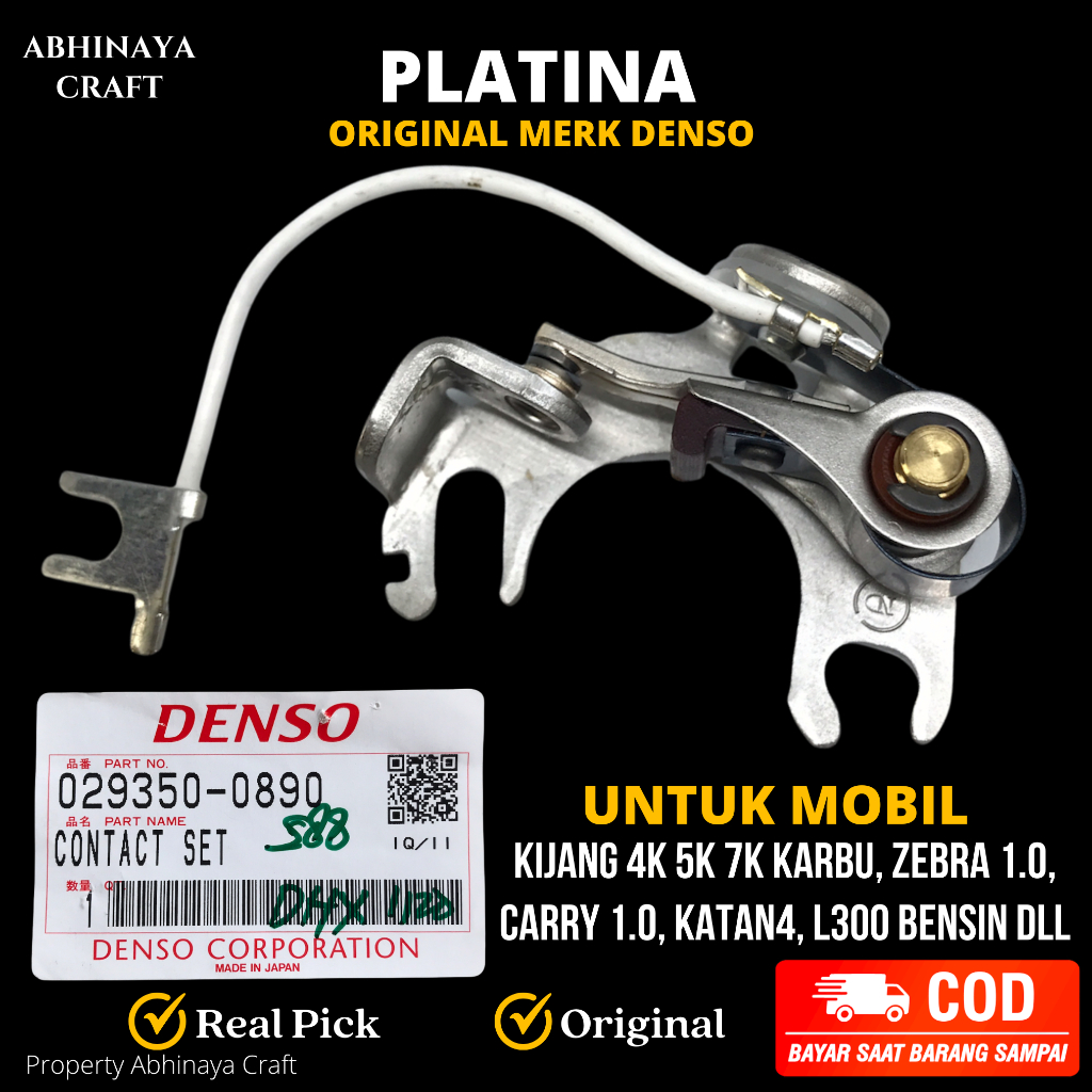 Jual PLATINA ORIGINAL DENSO MOBIL KIJANG 4K 5K 7K KARBURATOR ZEBRA 10