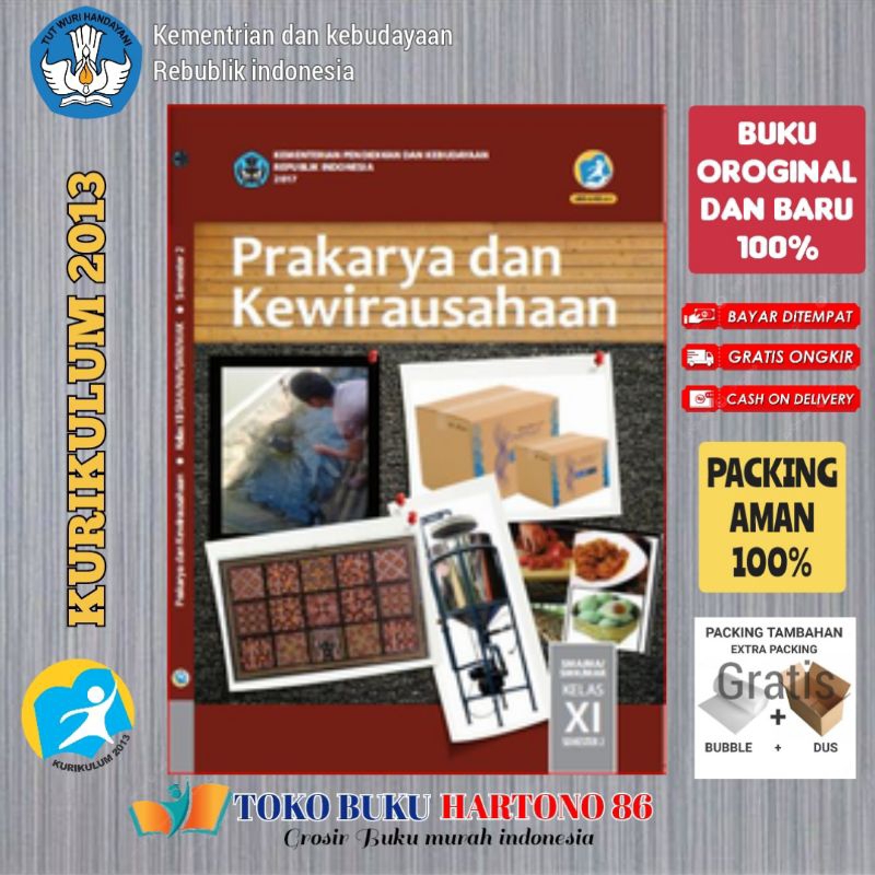 Jual Buku Siswa Prakarya Dan Kewirausahaan SMA MA SMK MAK Kelas 11