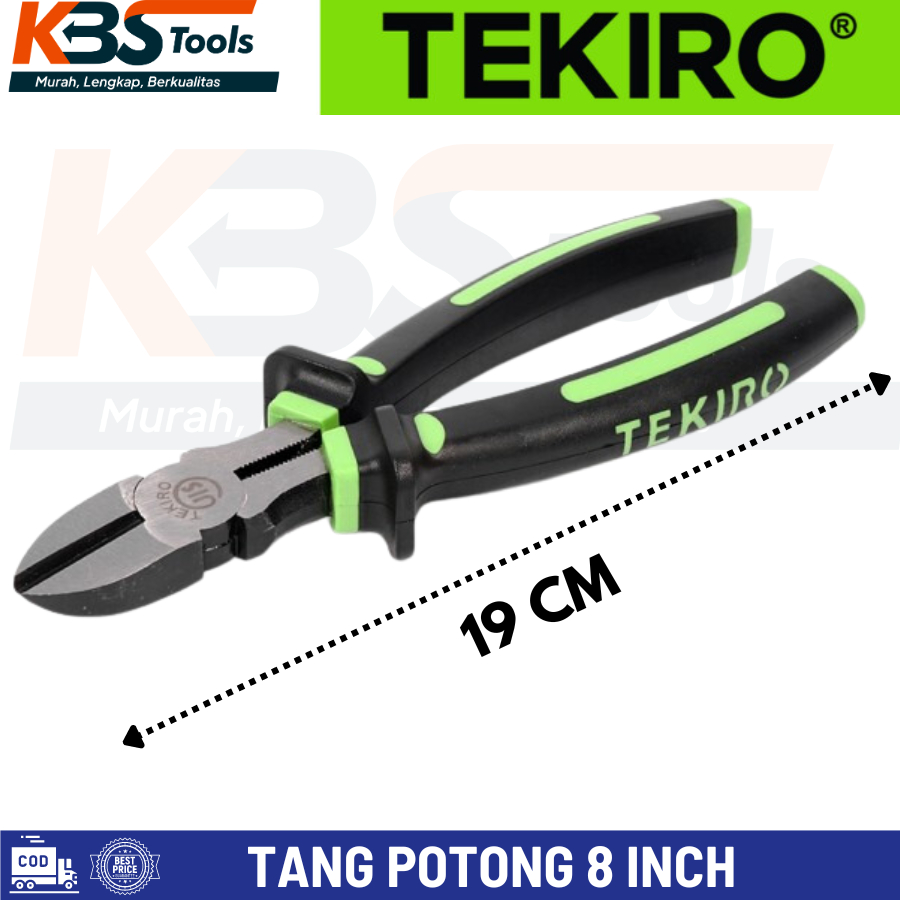 Jual TEKIRO Tang Potong 8 Chrome Diagonal Pliers 8 Inch Chrome