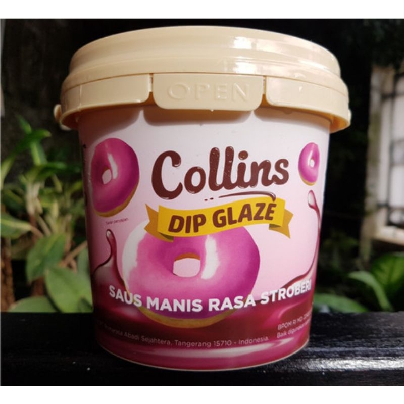 Jual Collins Dip Glaze Rasa Strawberry Kg Shopee Indonesia