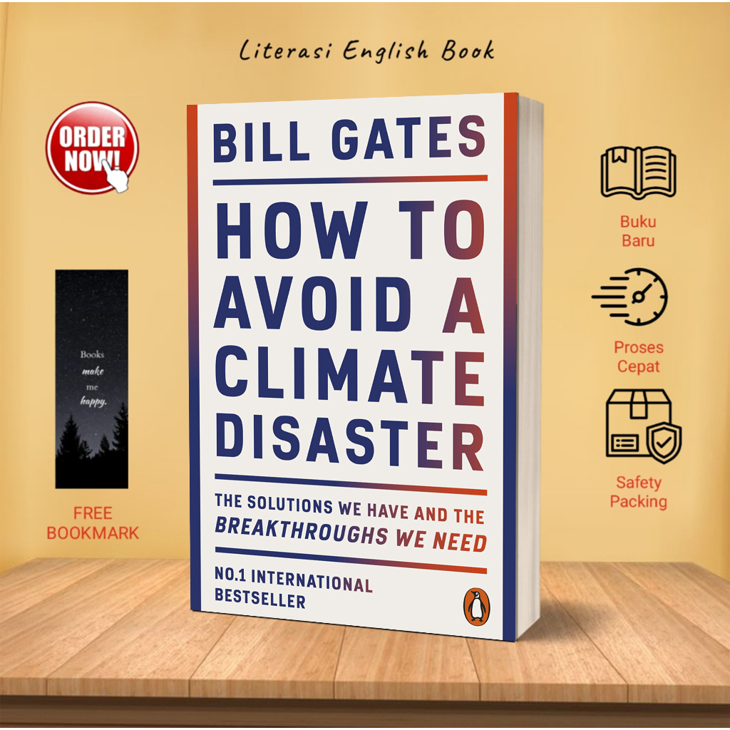 Jual How To Avoid A Climate Disaster Bill Gates English Shopee