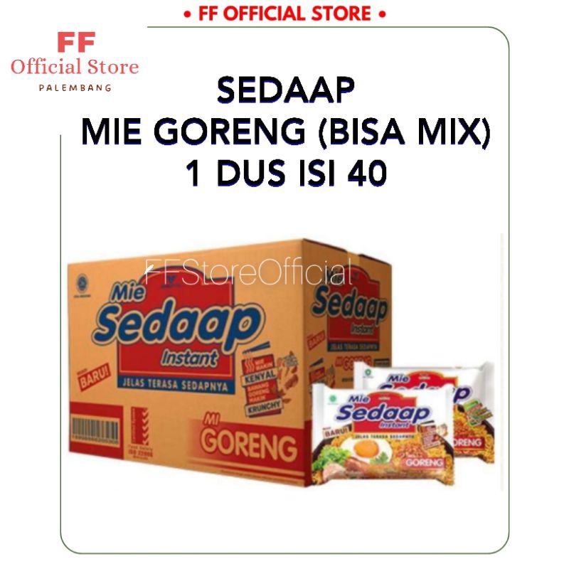 Jual SEDAAP Mie Goreng Mie Instant All Varian 1 Dus Isi 40 Shopee