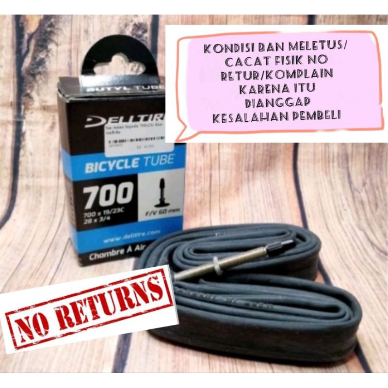 Jual BAN DALAM FIXIE DELI TIRE 700 X 23C Shopee Indonesia