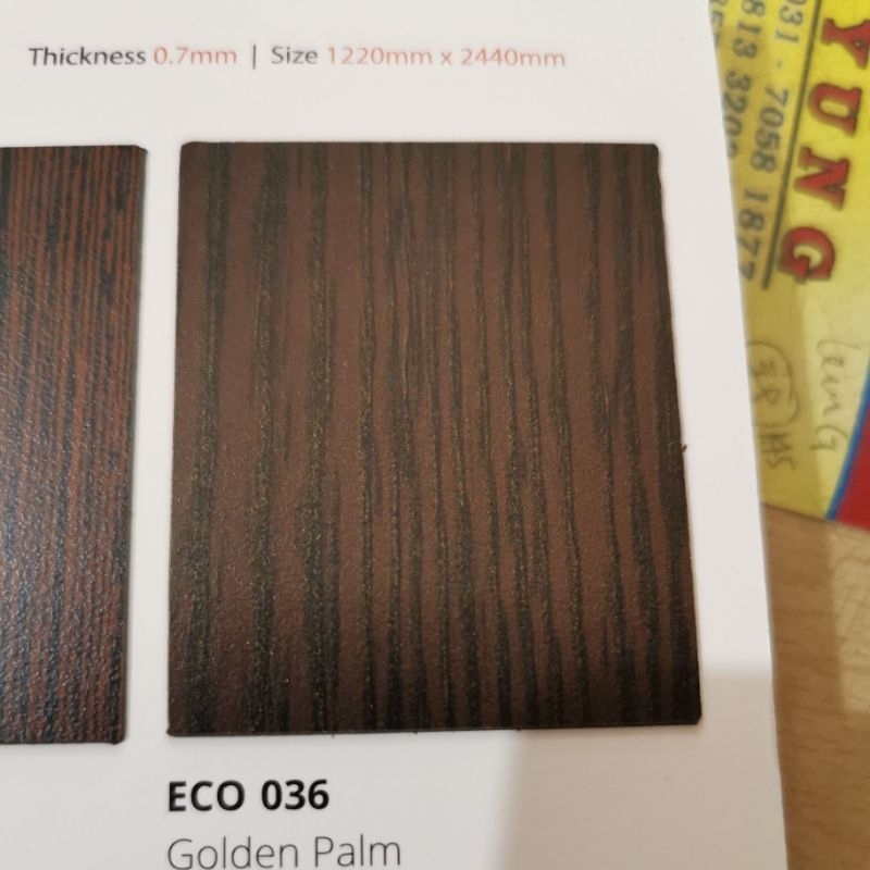 Jual HPL ECO Motif Kayu Woodgrain Murah Premium Gojek Grab Area