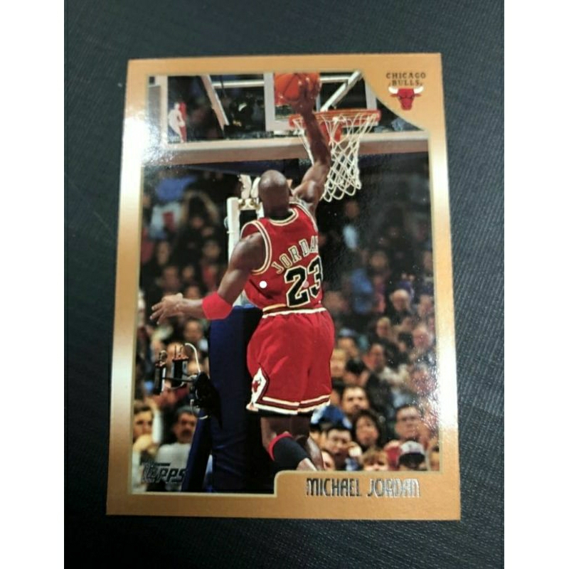 Jual Kartu Basket Nba Topps Michael Jordan Chicago Bulls 77 Shopee