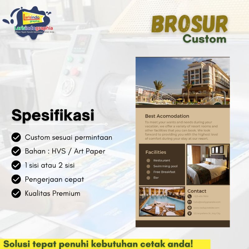 Jual Brosur Hvs Brosur Art Paper Cetak Brosur A Rim Cetak Brosur